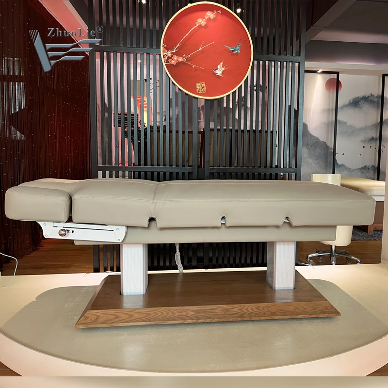 Эстетическая кровать с 4 двигателями тепловым подогревом Электрический Уход за кожей тела косметическая мебель для салона спа-процедуры лица