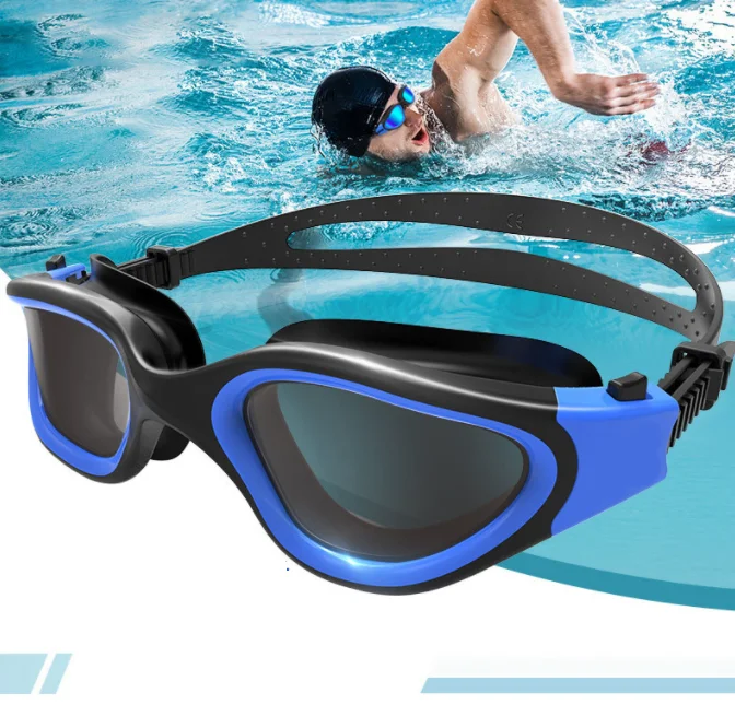 adult swimming glasses goggles high definition electroplated anti-fog eye protection waterproof silicone swim goggles adult