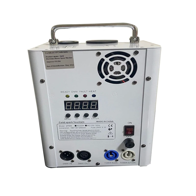 Titanium Powder Cold Spark Fountain Event Decoration Equipment Firework Wireless Wedding Sparkler Machine