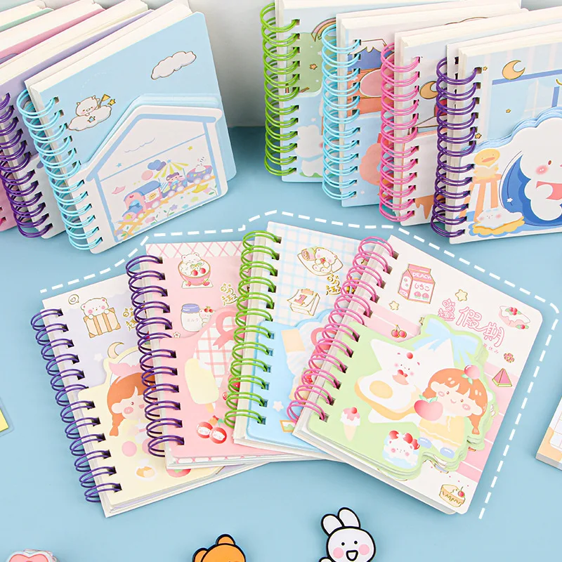 kawaii anime mini notebook anime Coil special-shaped Kuromi Cinnamorol student gift school office Stationery mini Notebook