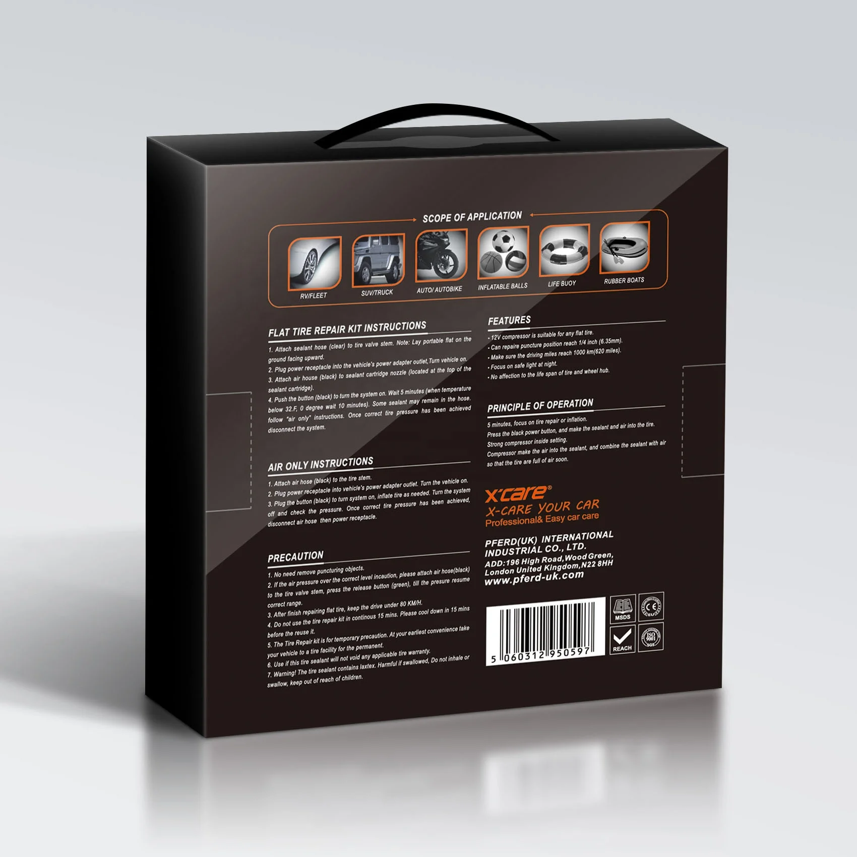 Made in China the  Cheapest Tire Repair and Inflation Kit Portable  For Car  Tire Inflator