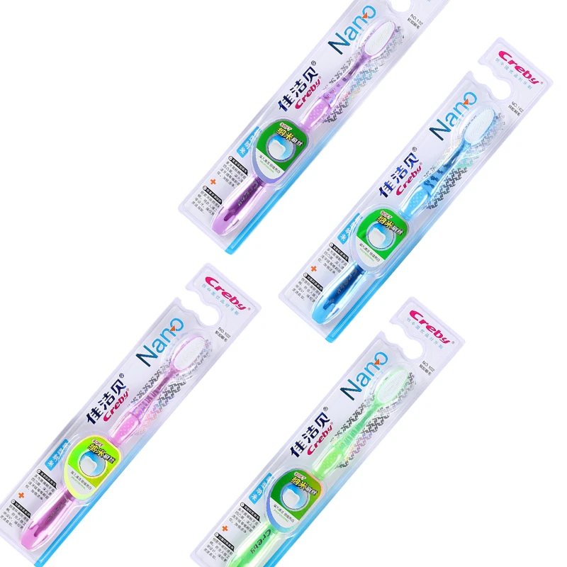 
custom big headed thick portable natural oral hygiene dental care u shape nano power 360 degree cover foldable toothbrush 