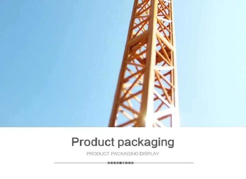 Huina 1585 1/14 Remote Control Tower Crane 12-Channels 2.4Ghz Rc Alloy Body Simulation Engineering Construction Truck Toy(10)