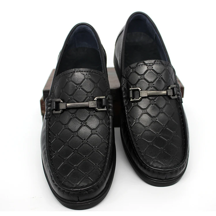 Custom Comfortable Men Loafers Dress Shoes Mens  Anti-slio Hard-wearing Genuine Leather Shoes Dress Shoes