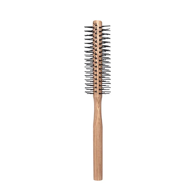 Hot Sale Heated Round Brush Set For Blow Drying Wooden Curly Salon Stylist Round Brushes For Hair Professional