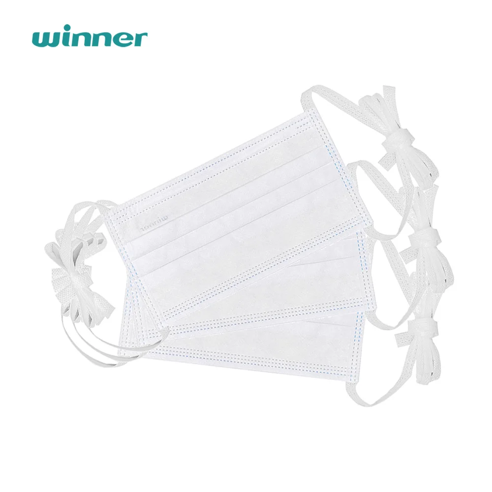 Wholesale price BFE 98% level 3 surgical face mask with tie strap disposable mask