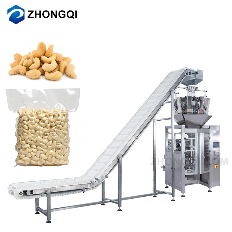 Automatic Vacuum Packaging Sachet Filling Fresh Shrimp Fish Seafood Chicken Feet Paw Meat Frozen Food Packaging Machine for 1kg