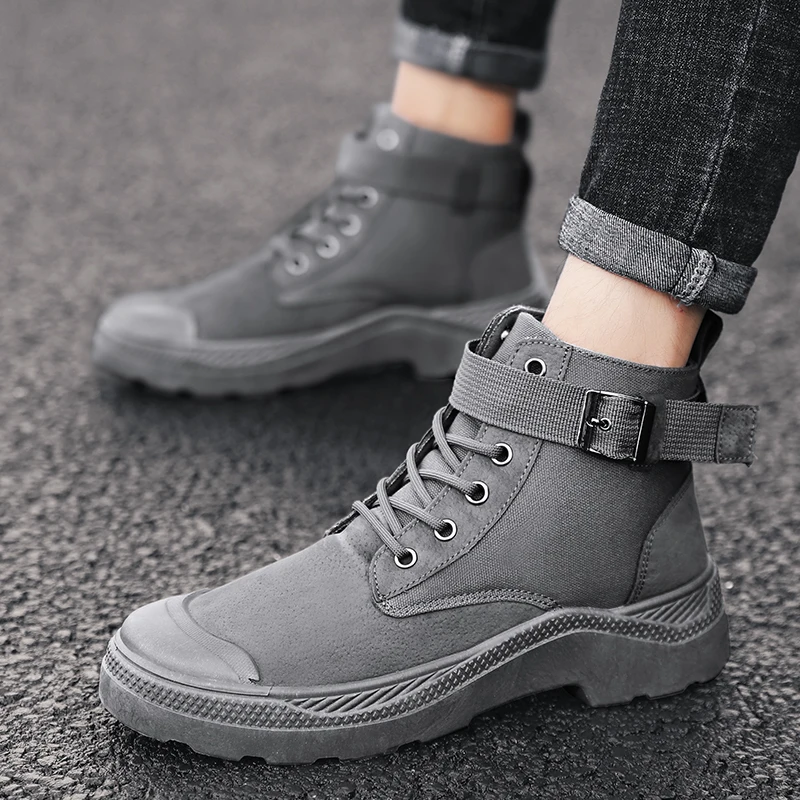 Brand New Custom Fancy Canvas Sneaker Cowboy Boots For Men Waterproof