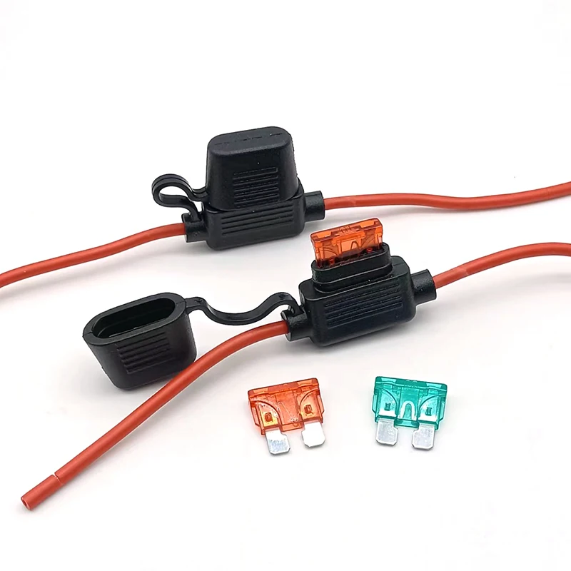 Автомобильный держатель предохранителя с проводом, малая/средняя полоса предохранителя 10A15A/30A