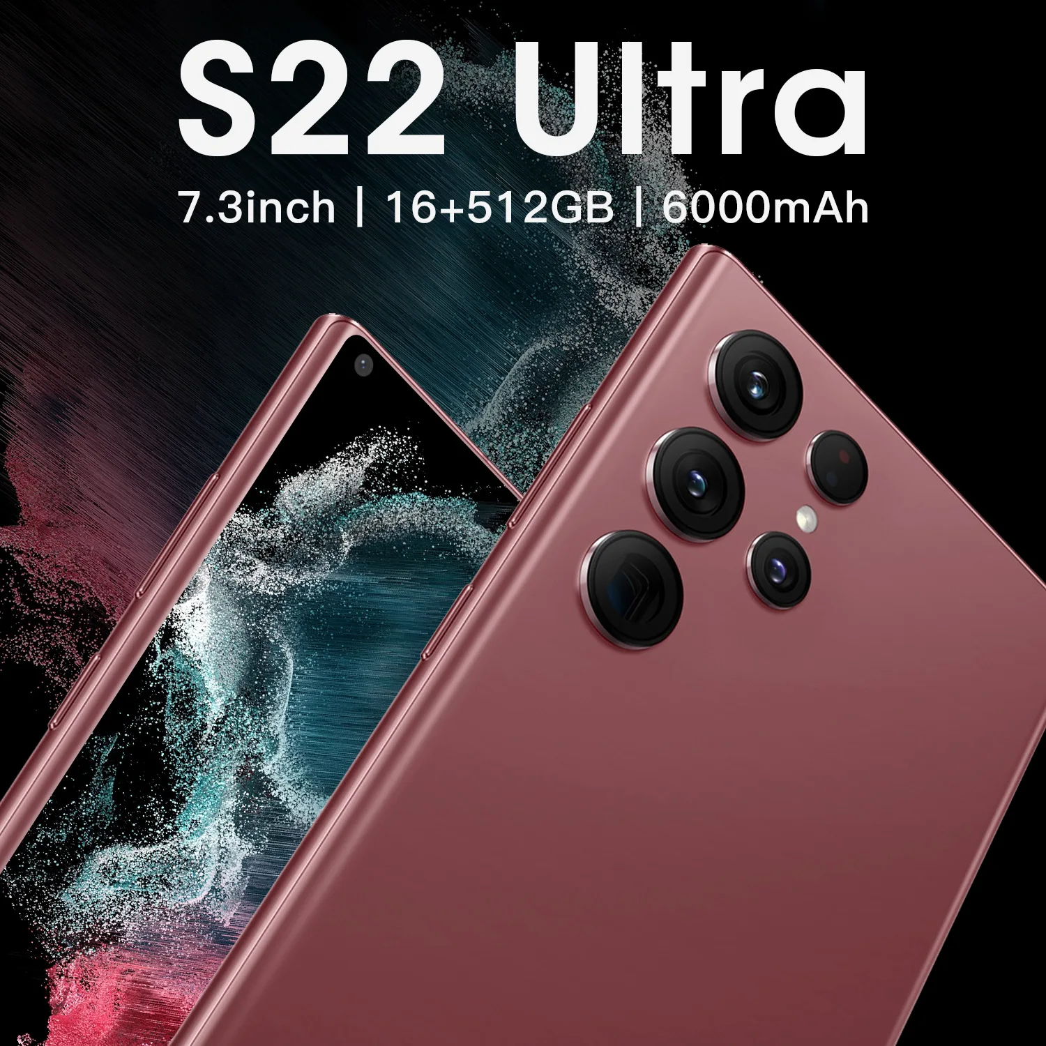 Новый разблокированный смартфон S22 Pro + 2022x1440 10 ядер 16 ГБ 3200 5G мобильный телефон с большой емкостью Android