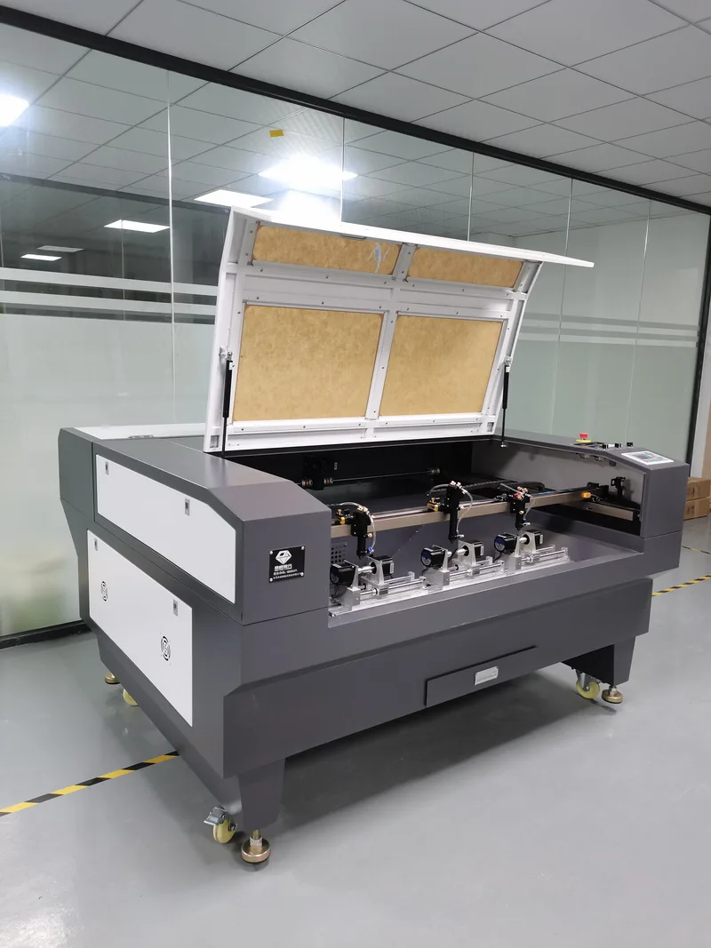 1390 CO2 Laser Cutting Engraving Machine Three-head Cutter for Jewelry Metal processing Industry CE Certified