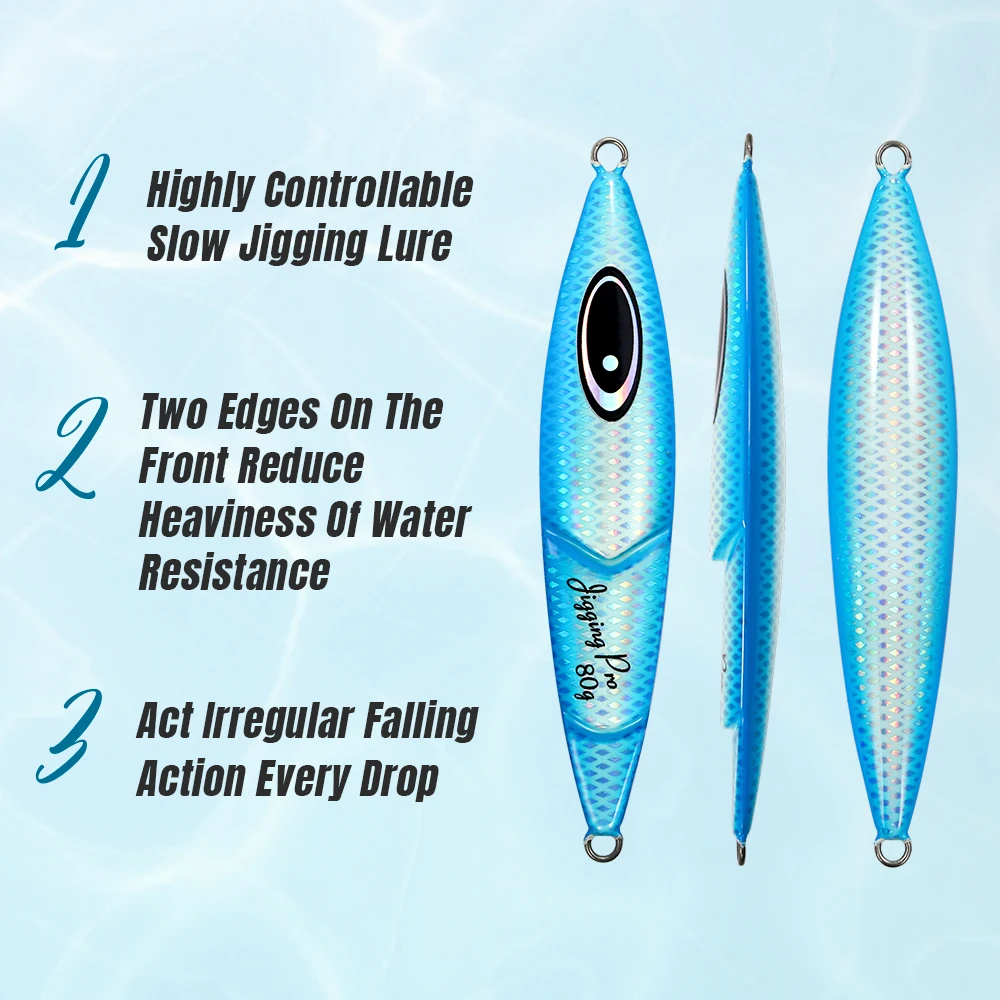 Jigging pro Cranky Slow Jigging Lure For Kingfish 80g 100g 120g 150g Saltwater Luminous Metal Jig Lure Deep Sea Lure Fishing