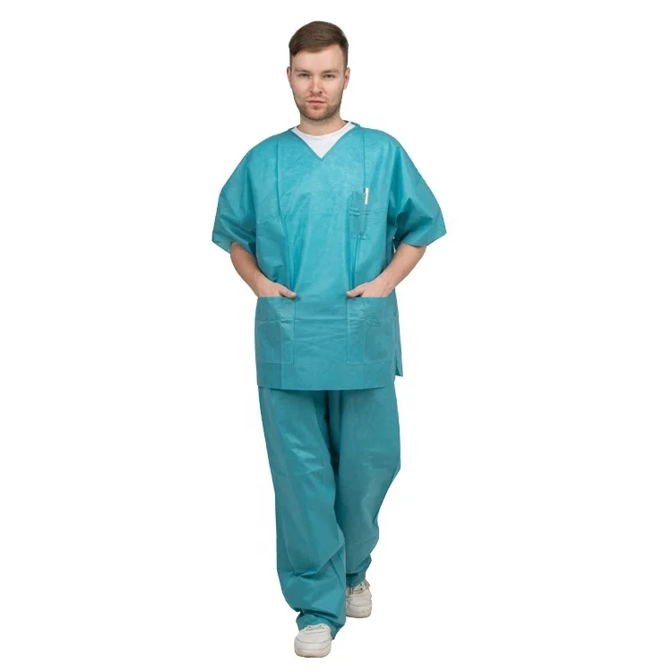 2021 New Arrive unisex disposable scrub suits for doctors and nurses