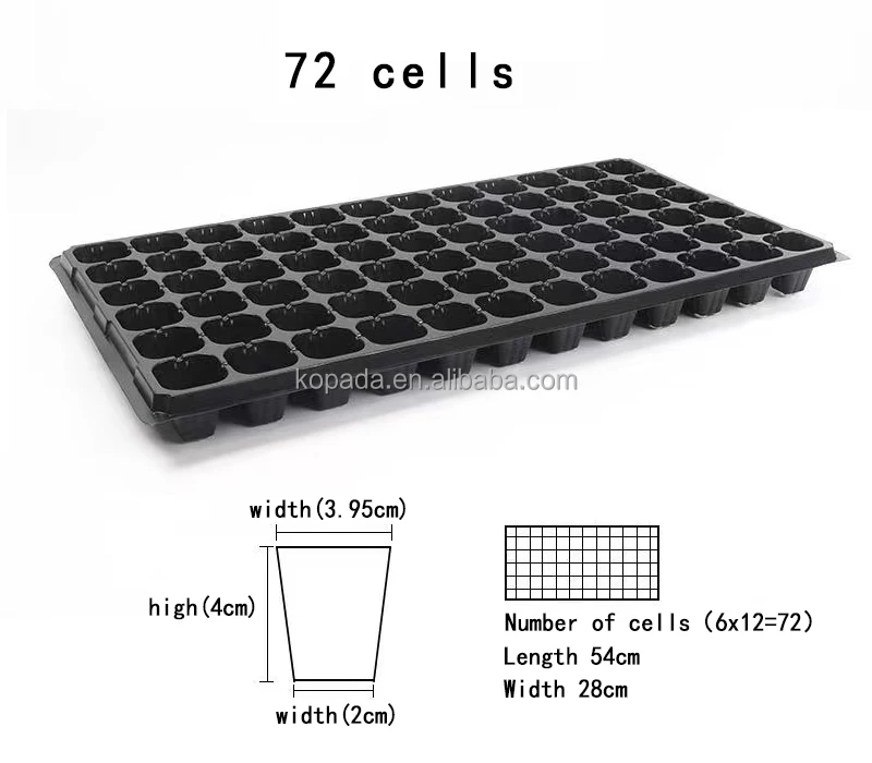 21/32/50/72/98/105/128/162/200 Holes Cells PET Plastic Planting Seedling Tray Vegetable Nursery Trays