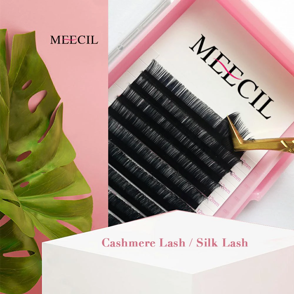 High Quality Easy Fanning 0.03 0.05 0.07 Eyelash Extensions Extremely Soft J B C D Curl Hand Made 3d Layered Look Faux Mink Tray