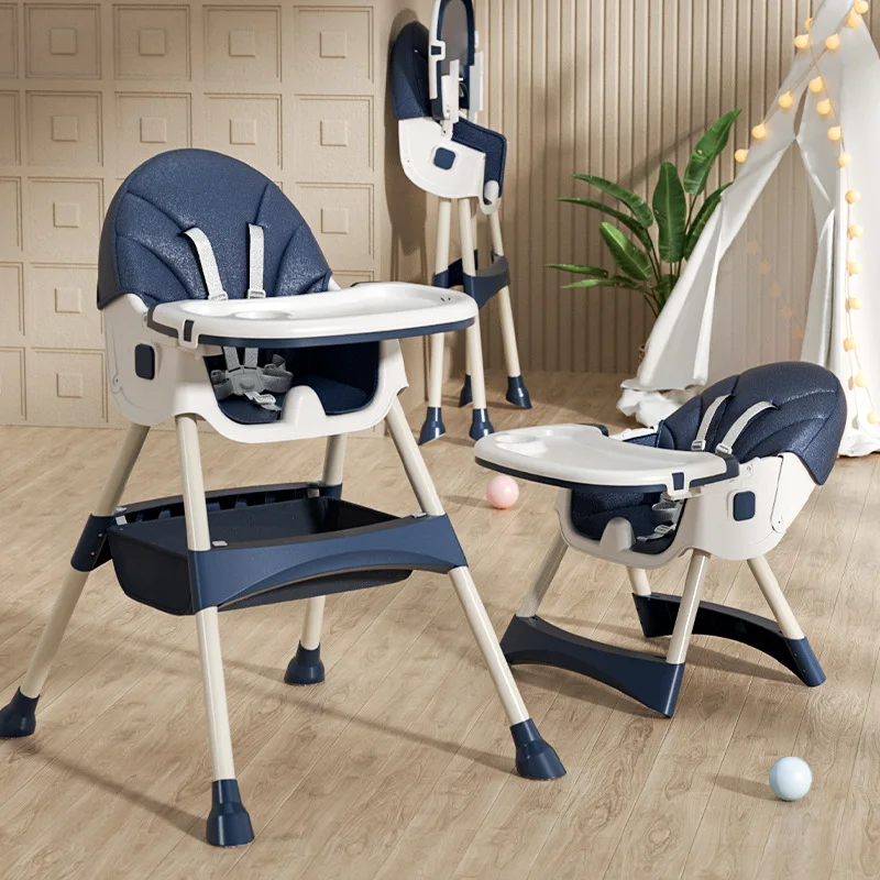 Low Price Wholesale 3 In 1 Dining Chair Multifunctional Folding Baby Feeding High Chair For Babies Over 6 Months
