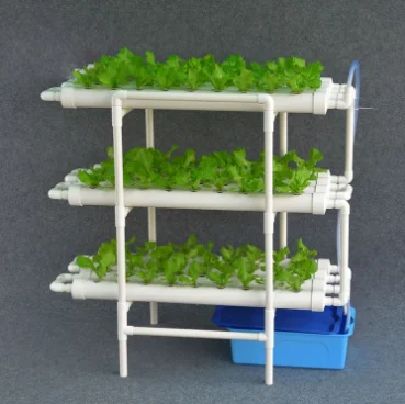 Small Indoor Mini Hydroponic Garden Growing Kit System Standard Type 3 Layers 108 Holes Home Hydroponic System PVC WPC Material
