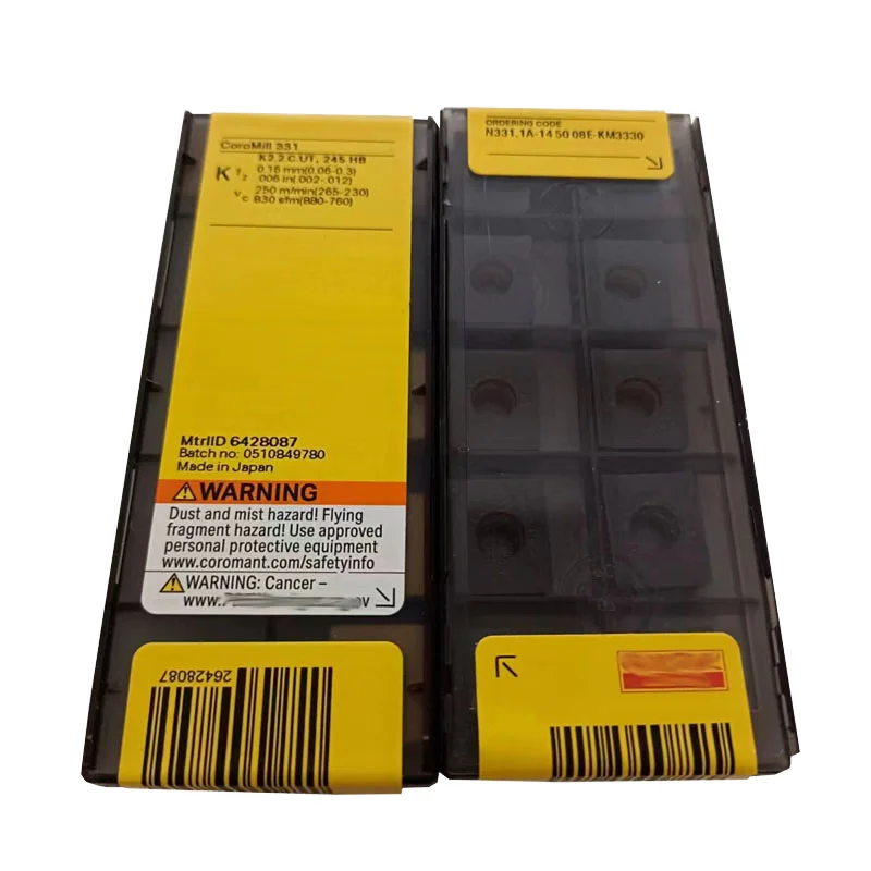 SandviksThree-Sided Edge Milling Blade Disc Groove Hard Alloy Turning Tool with Clip Type Machine N331.1A-145008E-KM 3330