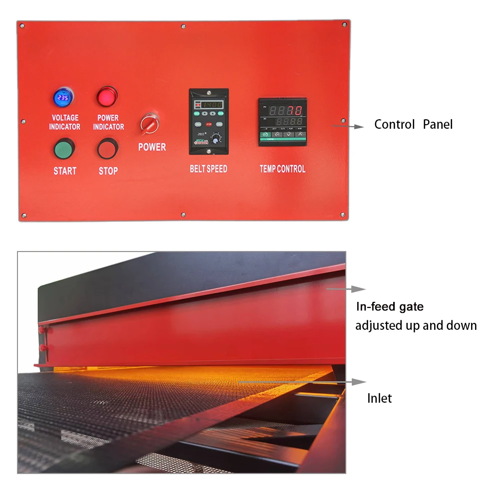 Fast Infrared Drying Tunnel Dryer IR Tunnel Mesh Belt Drying Machine For Screen Printing