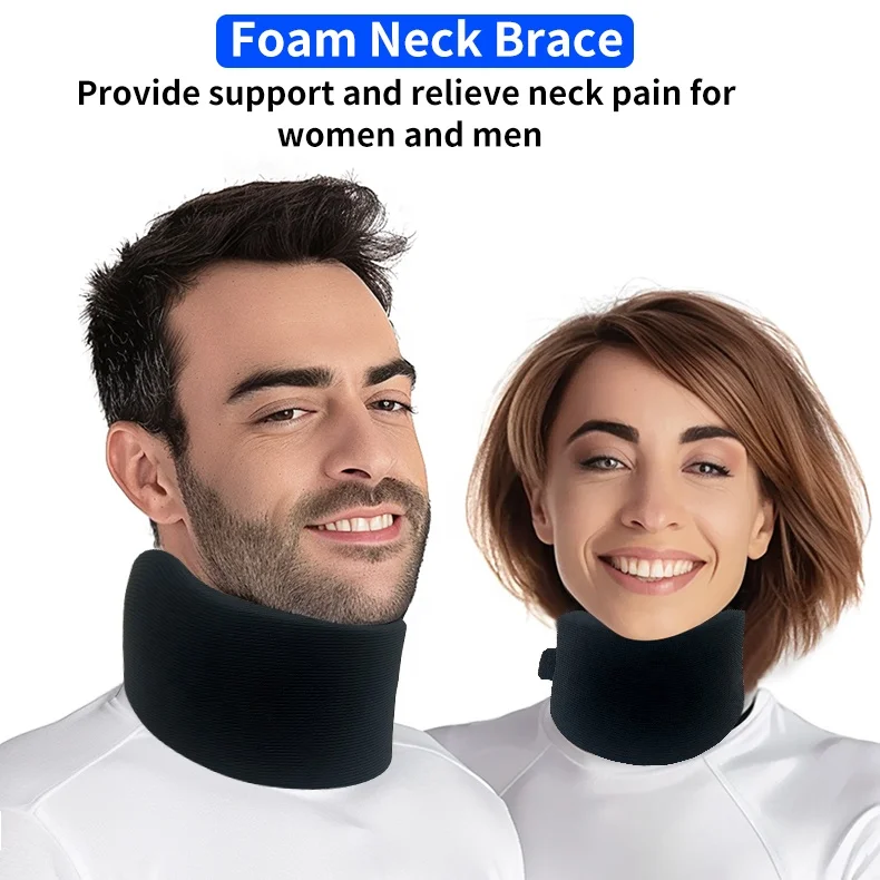 Custom Neck Support Brace Adjustable Foam Cervicorrect Neck Brace for Relieves Neck Pain and Spine Pressure