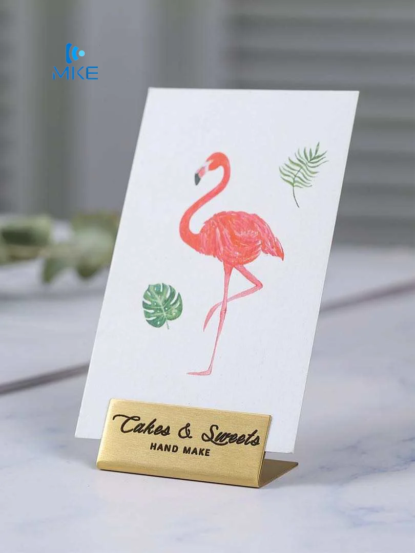 Brass Message Photo Label Clip Photo Sticky Note Card Clip Postcard Display Rack Base Vertical pendant bracket