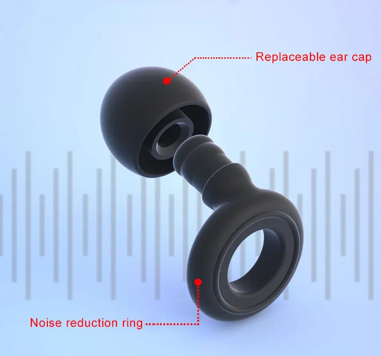 Silicone earplugs replacement earplugs spare padded earplugs earphone accessories