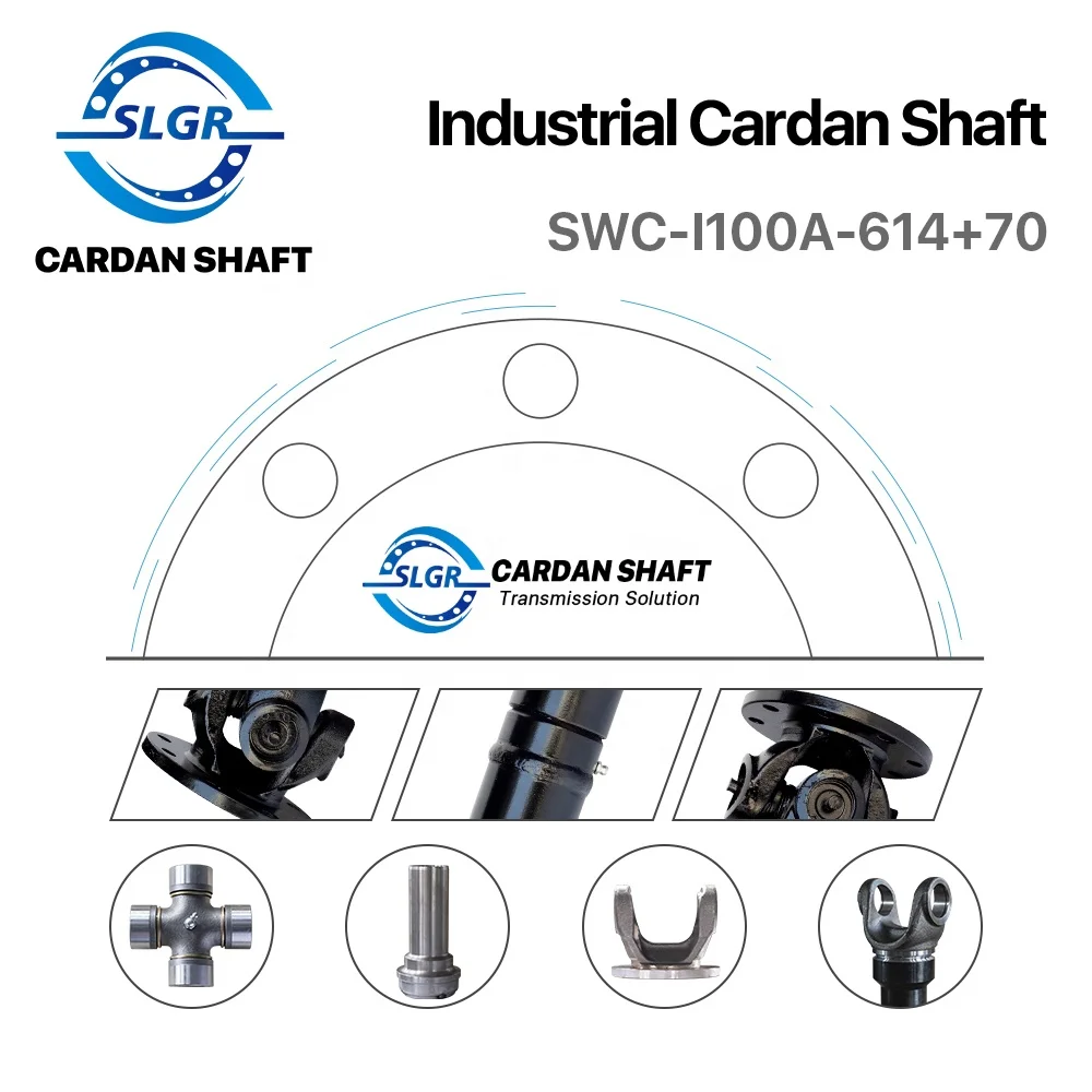 SLGR-CSAH013 Standard Flexible Rolling Mill Shaft SWC-I100A-614+70 Cardan Shaft Welded Design Drive Shaft