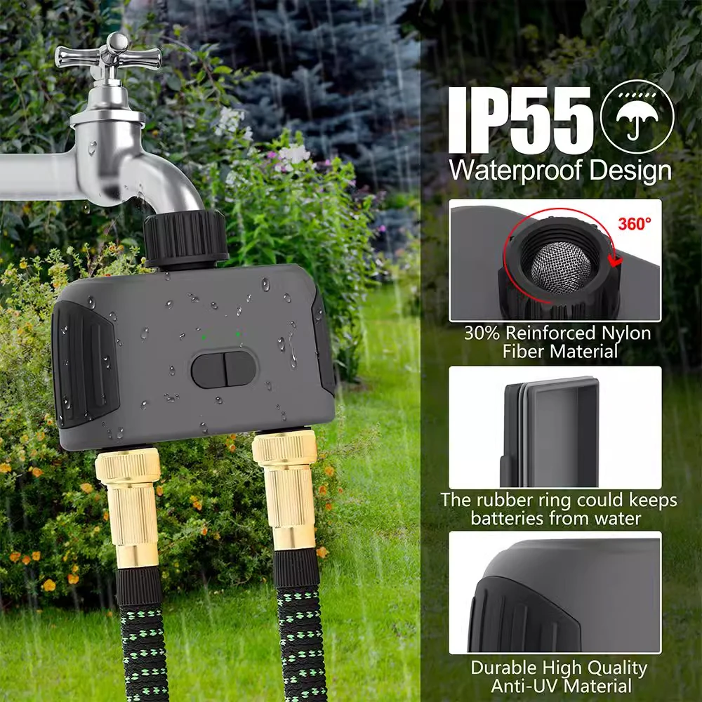 New Arrivals SGW02 Waterproof Wifi Garden Timing Irrigation Automatic Watering Device Flower Watering Controller