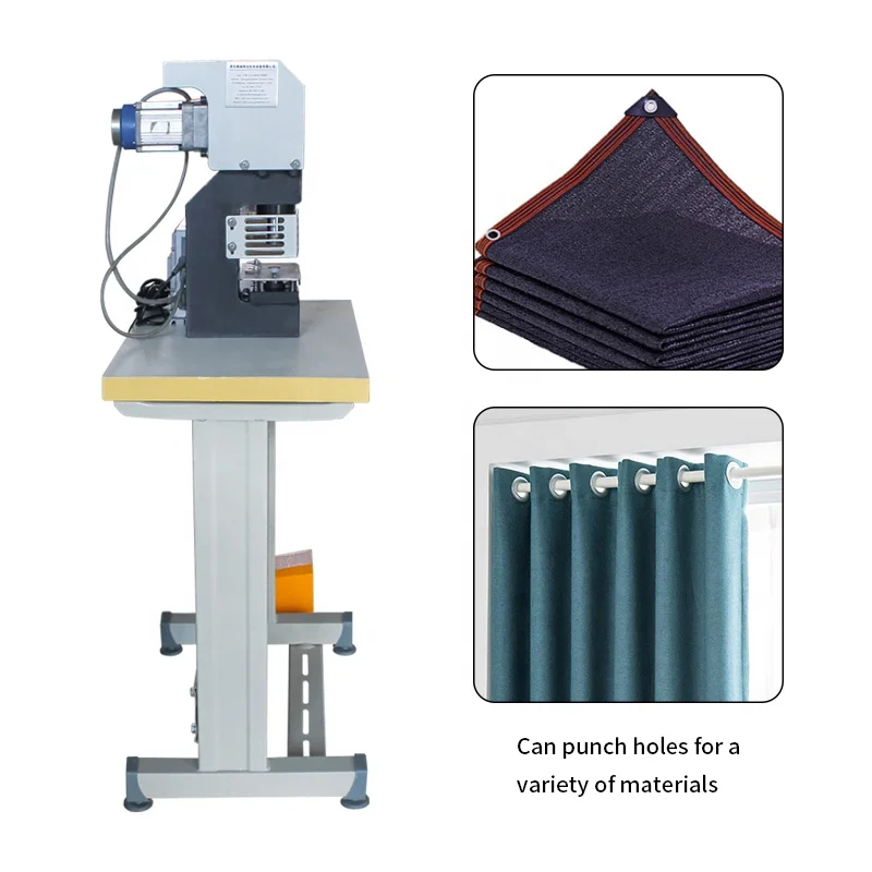 Two functions in one machine hole punching machine eyelet attaching machine