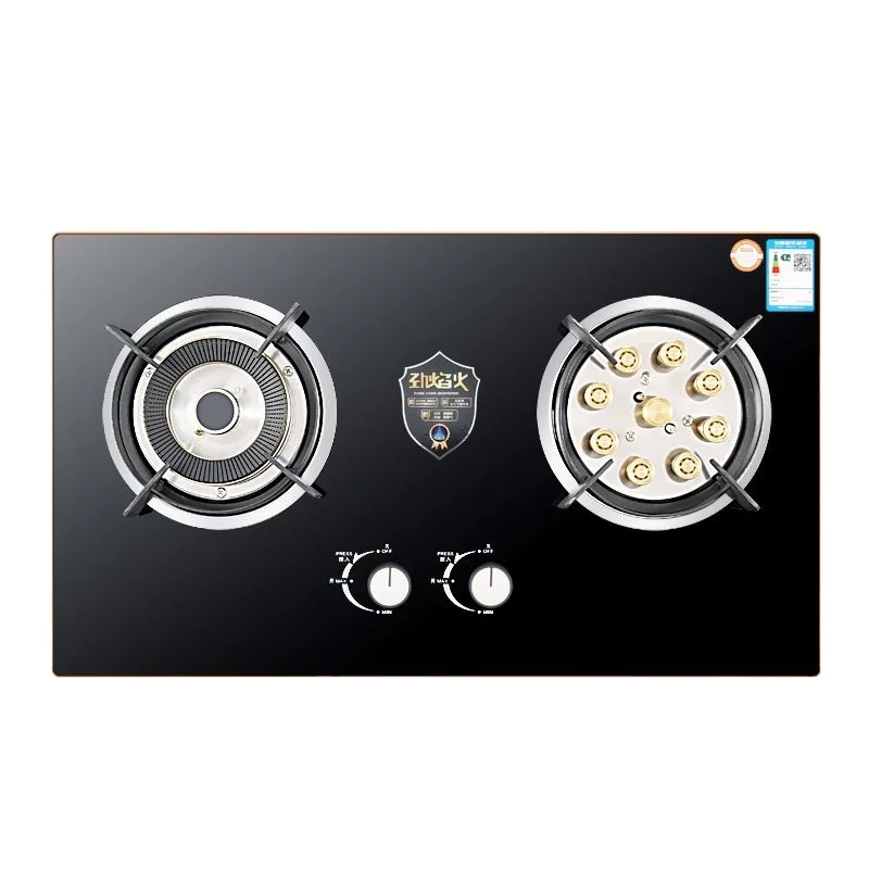 domestic flushbonading cooktops tempered glass burner gas stove