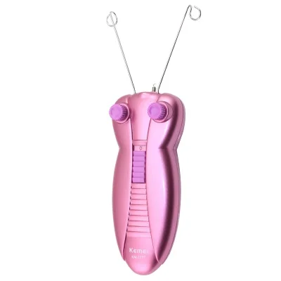 Kemei  KM 2777 Lady Electric Epilator Butterfly Design Face Cotton Thread Defeather Epilator Women Facial Hair Remover Machine
