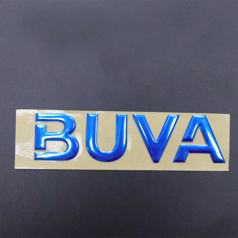 Custom Metallic ABS Adhesive Letters Plastic  raised Stickers Surface Glossy 3D Logo Sticker