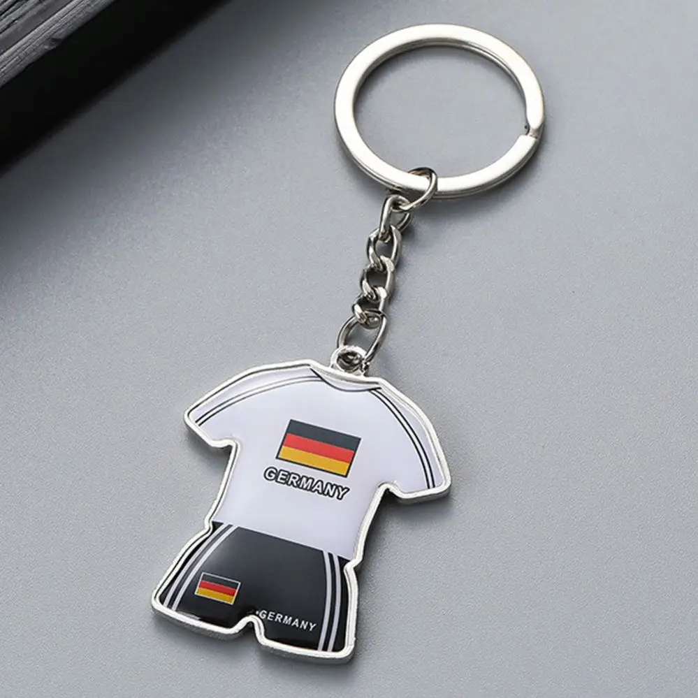 2022 Qatar Products Metal Team Jersey Flag Ball Soccer Football Key Chain
