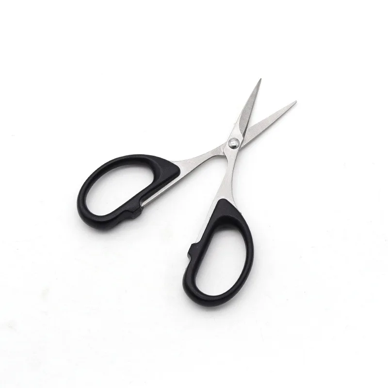 Wholesale office stationery stainless steel small round scissors