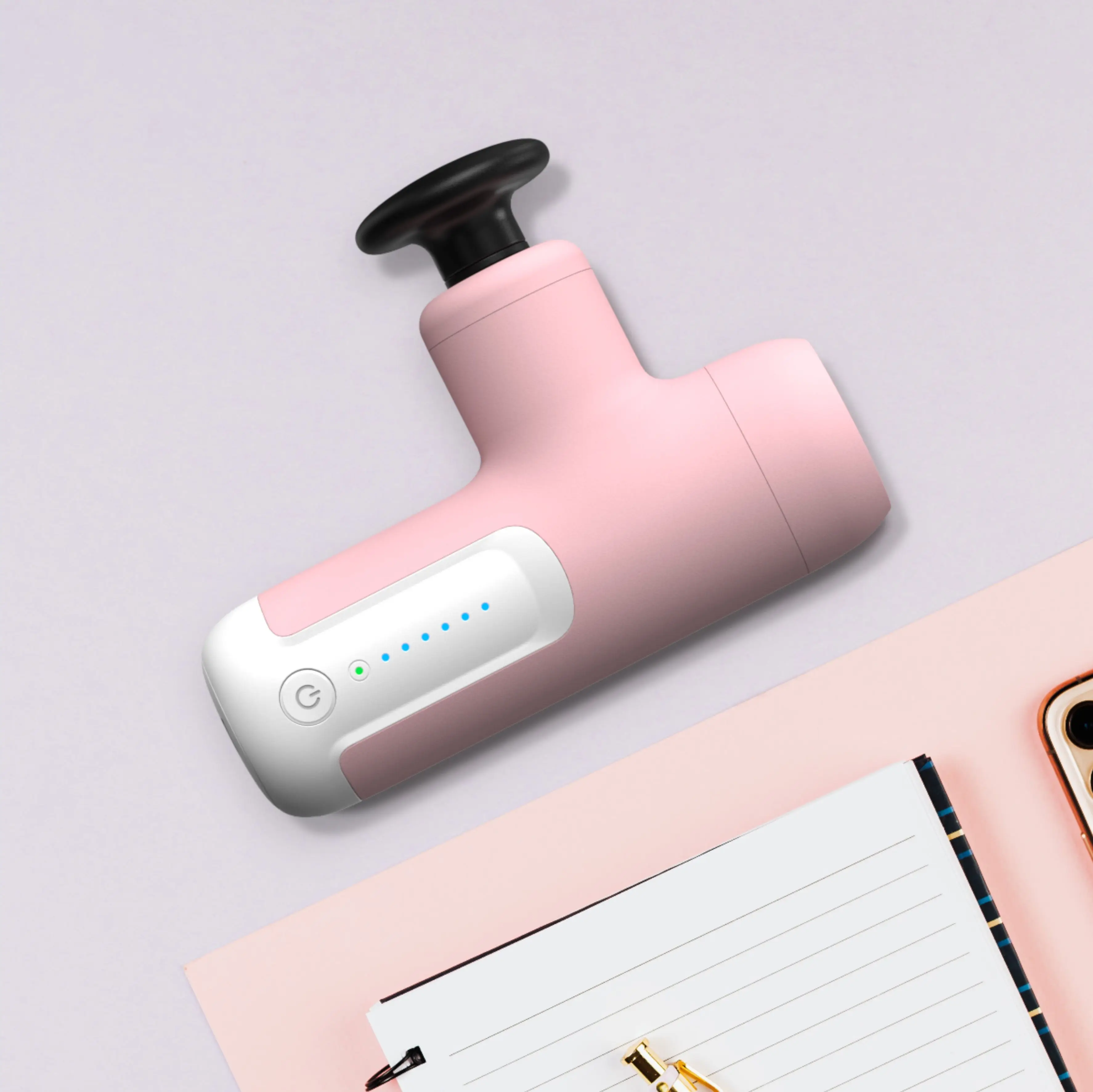 Factory Good Price New Patent Fascia Gun Booster Small Size Portable Deep Vibration Tissue Percussion Muscle Mini Massage Gun