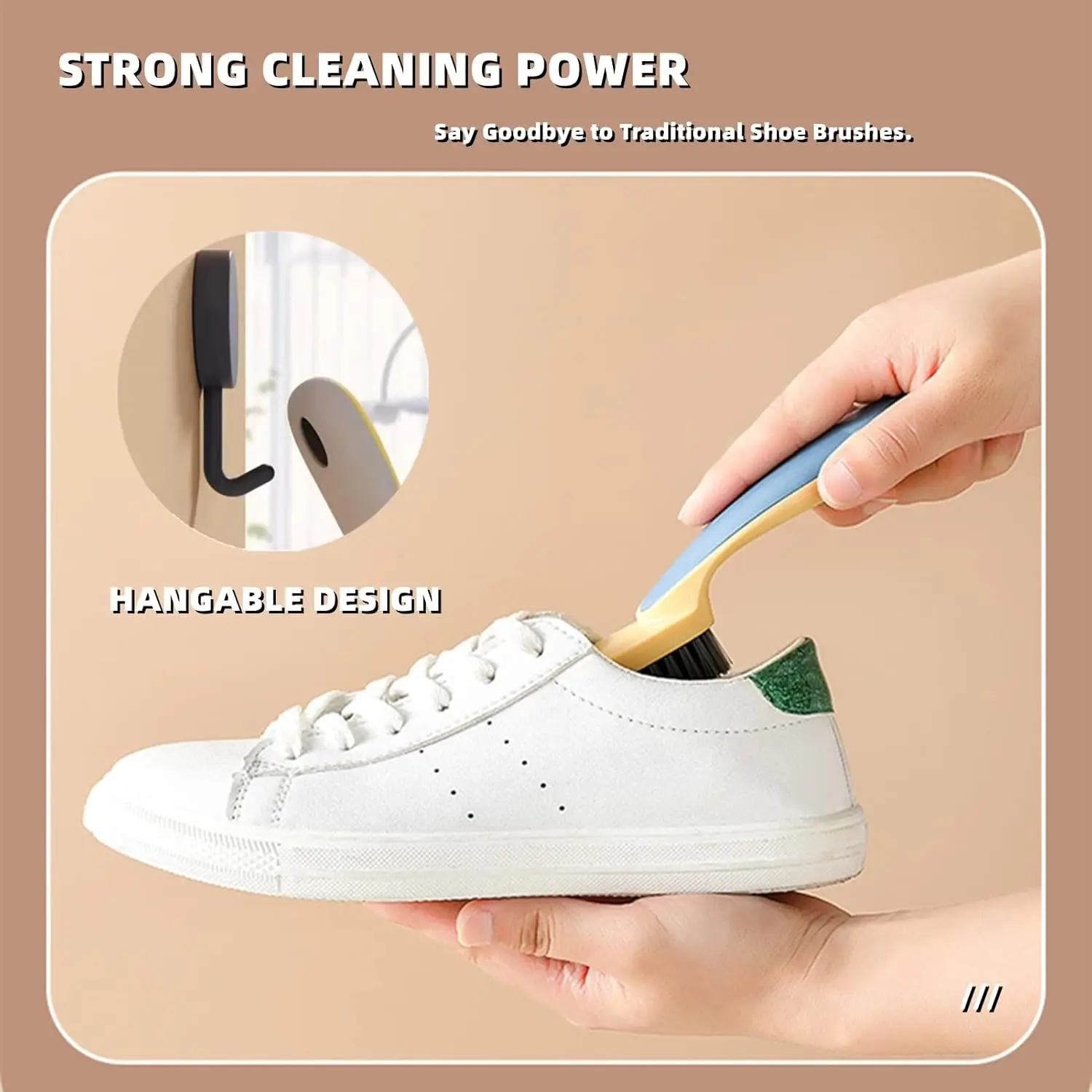 Высокоплотная щетина удобная пластиковая щетка для мытья