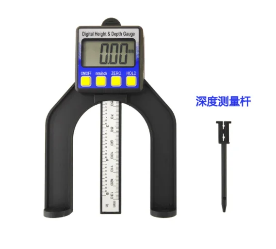 Digital LCD Tread Magnetic Self Standing Aperture 80mm Hand Routers Depth Gauge
