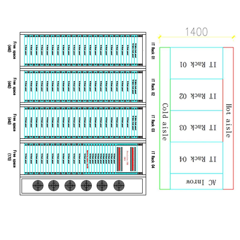 ZTMM Network Rack Monitoring Fusion Integrated Module Server Rack Server Cabinet Modular Data Center