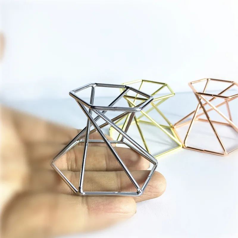 Wholesale Crystal Sphere Metal Holder Crystal Ball Display Brass Sphere Stand for decoration