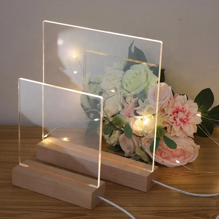 Australian Style Visual Custom Size Led Acrylic Night Light For Home Decoration