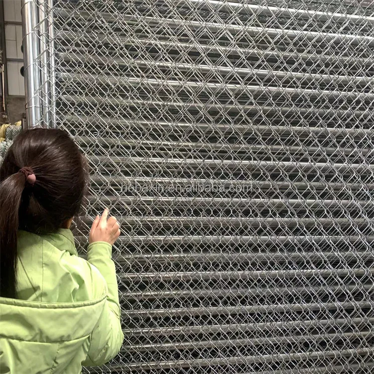 Горячая распродажа декоративная оцинкованная 5-футовая американская Временная цепь строительная Защитная панель ограждение временное