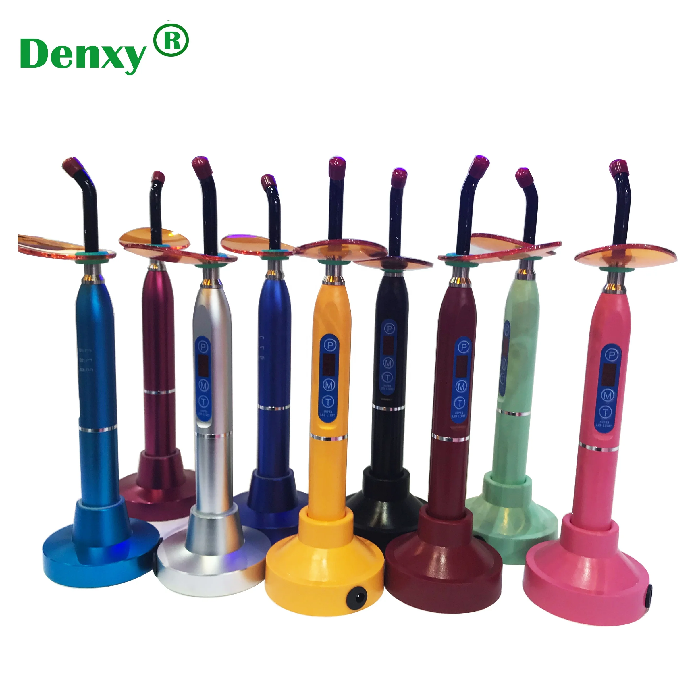 Denxy 1 секундный светодиодный свет отверждения стоматологический беспроводной регулируемый по интенсивности