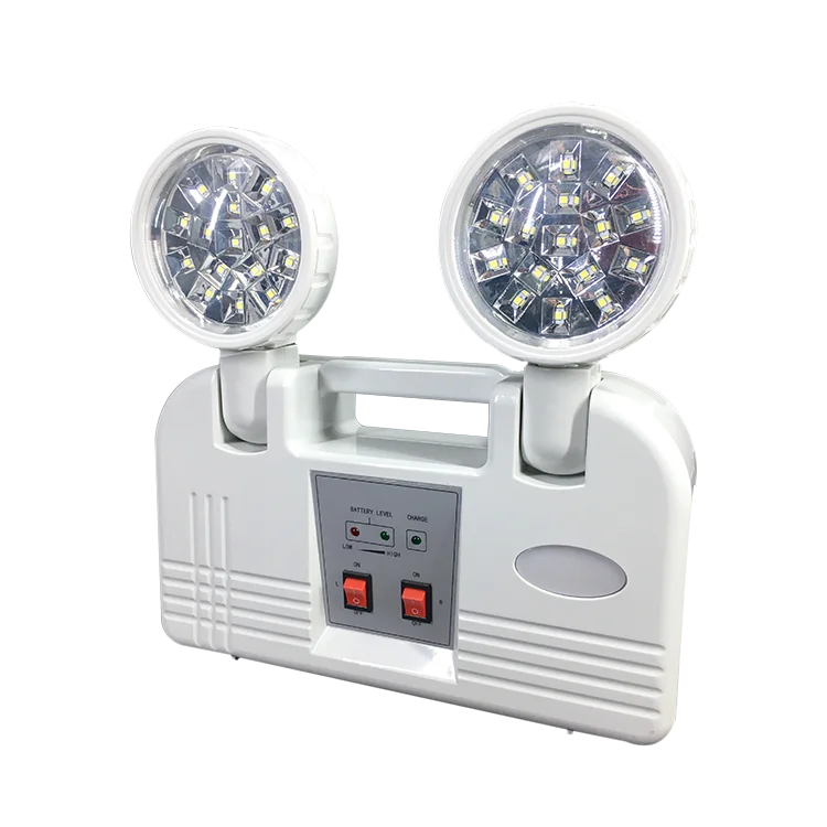
Wall Mount Emergency Portable Rechargeable Led Magnetic Work Two Head Light 