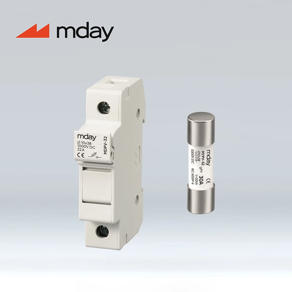 High Voltage  MDPV-32 DC 1000V PV system molded case 1-32a fuse holder 10*38mm