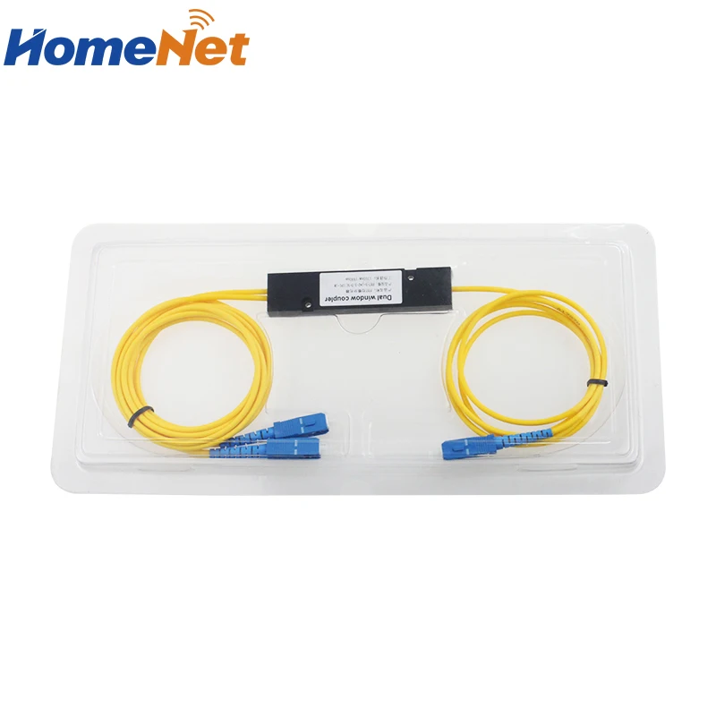 1*2 Волоконно-оптический сплиттер ABS Box 1310/Нм индивидуальный разделенный коэффициент SC/UPC 1x2 FBT ПЛК волоконно-оптический