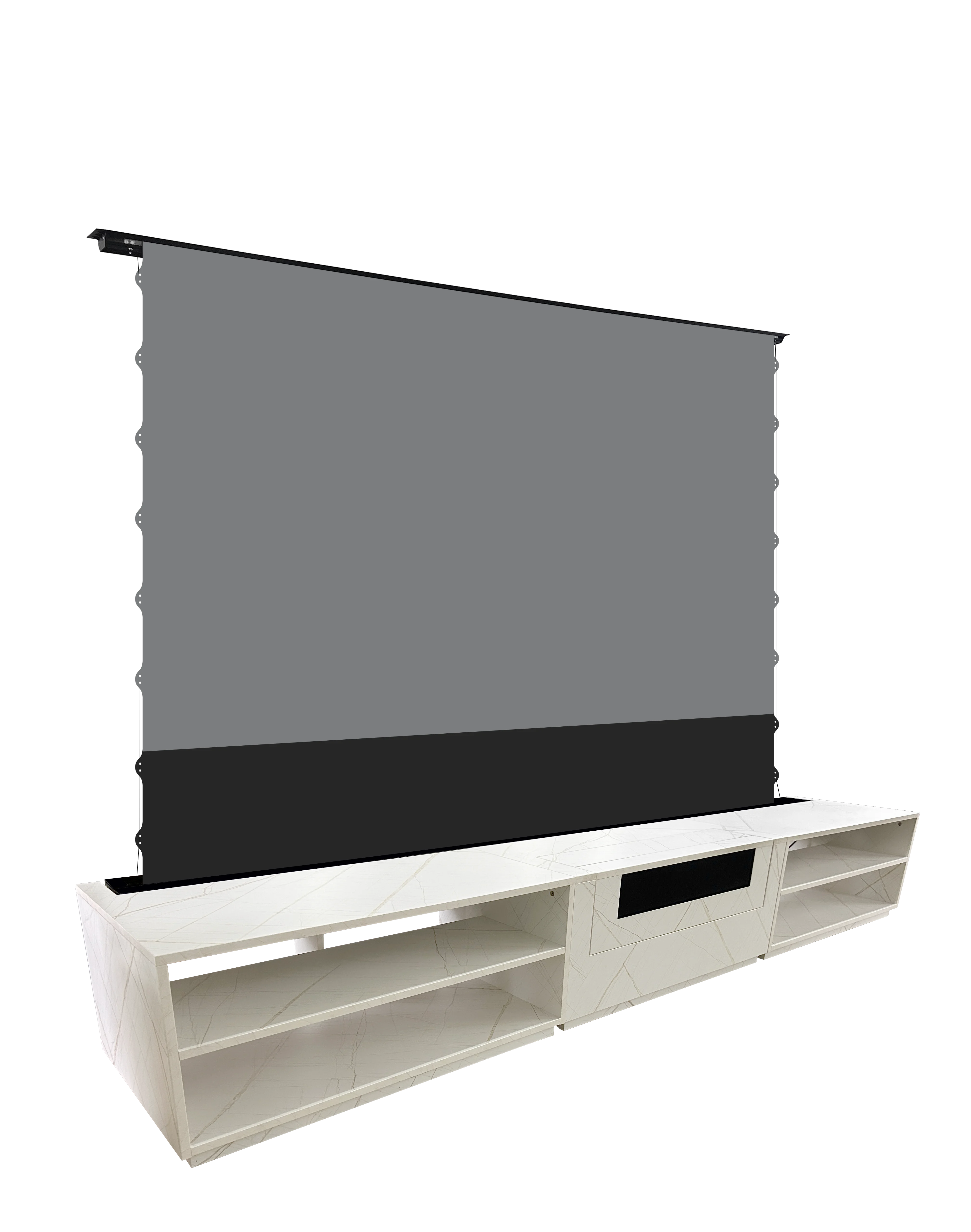 Living room home Theater Intelligent UST Projector Cabinet for ALR motorized floor rising  projection screen