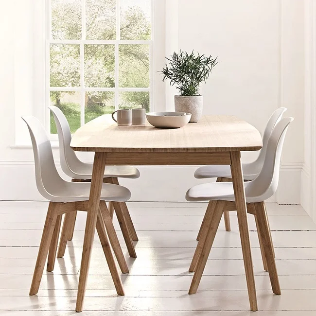 
Wholesale dining room furniture plastic chairs PU cushion wooden legs black color dining chair 