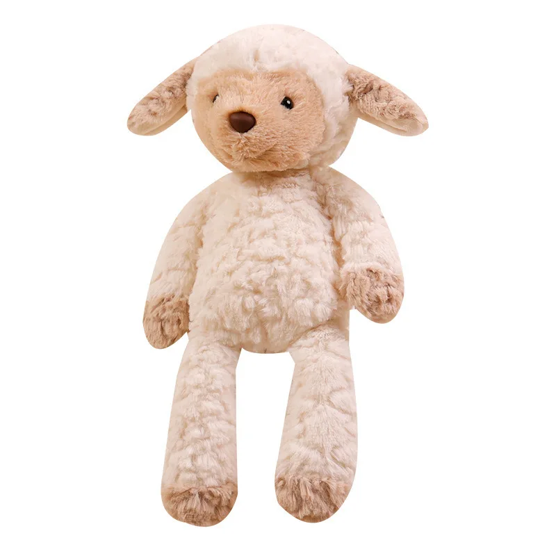 Wholesale Stuffed Animal Kid Toy Fluffy stuffed toys plush sitting lamb Huggable Baby Plushies Teddy bear Soft Toy
