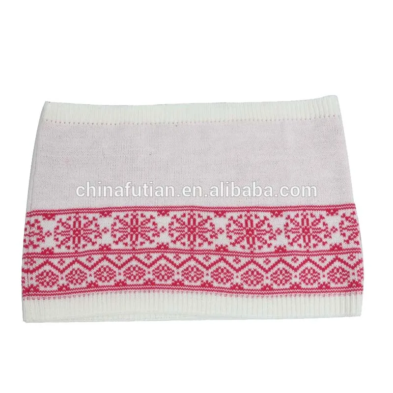 Ft Fashion Winter Scarf Jacquard Knit Loop Scarf Neckerchief