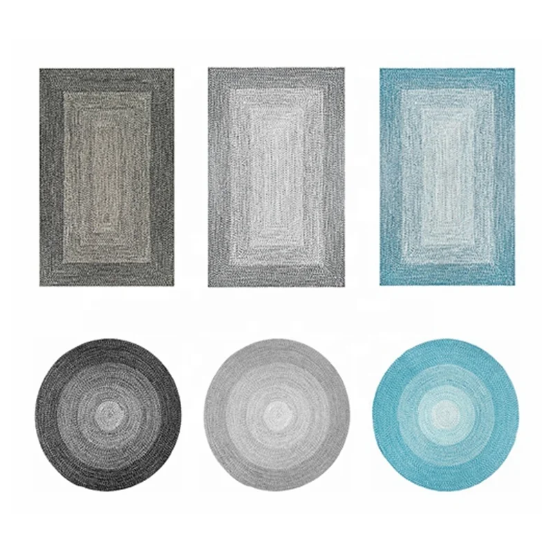 Polypropylene braided  patio garden outdoor rug carpet indoor outdoor rug